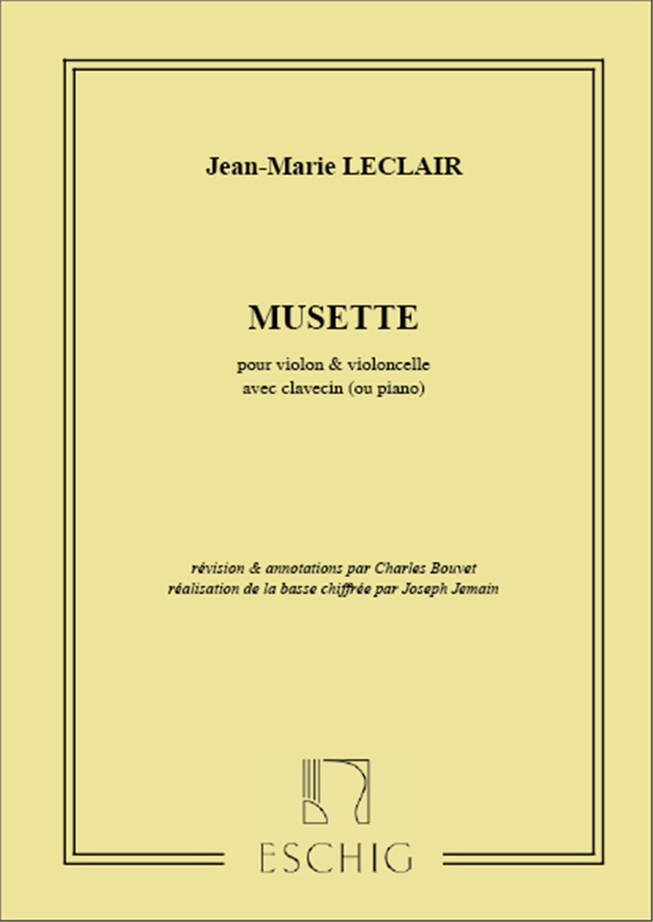 Musette Violon-Vlc-Piano Ou Clavecin (Bouvet